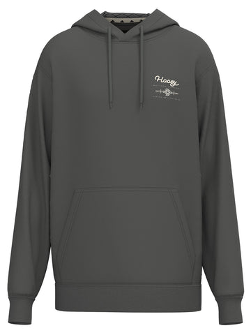 Hooey "Peyote" Men's Steel Grey Hoody with Cream Logo on Back